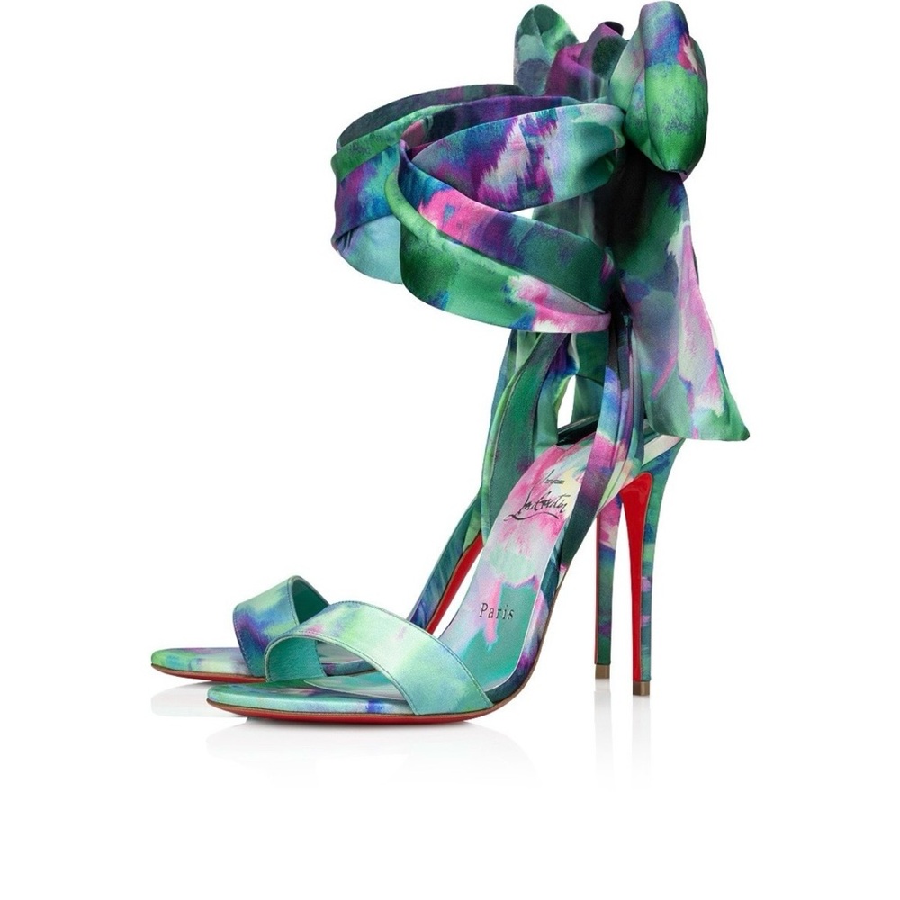 Christian Louboutin Multicolor Floral Heels